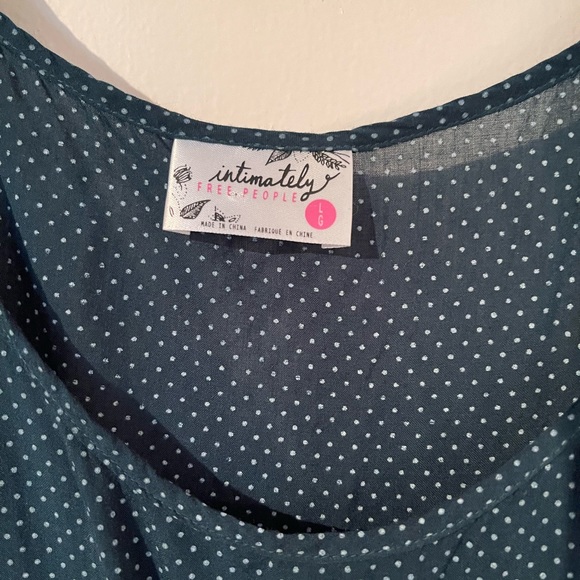 Free People Green/Teal Ombré Slip Dress - Picture 2 of 3